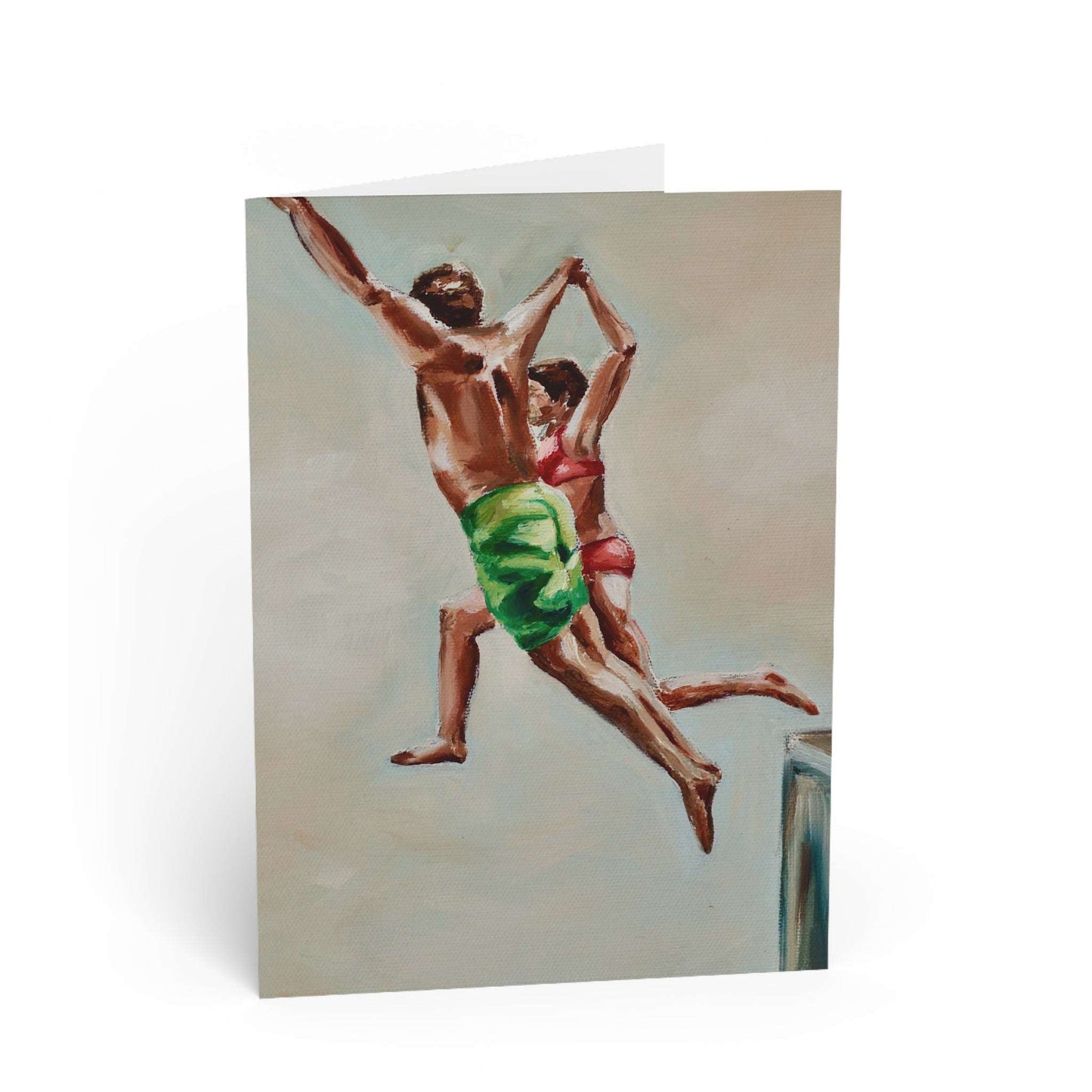 Blank Greeting Card - Jump in - Polly Barton