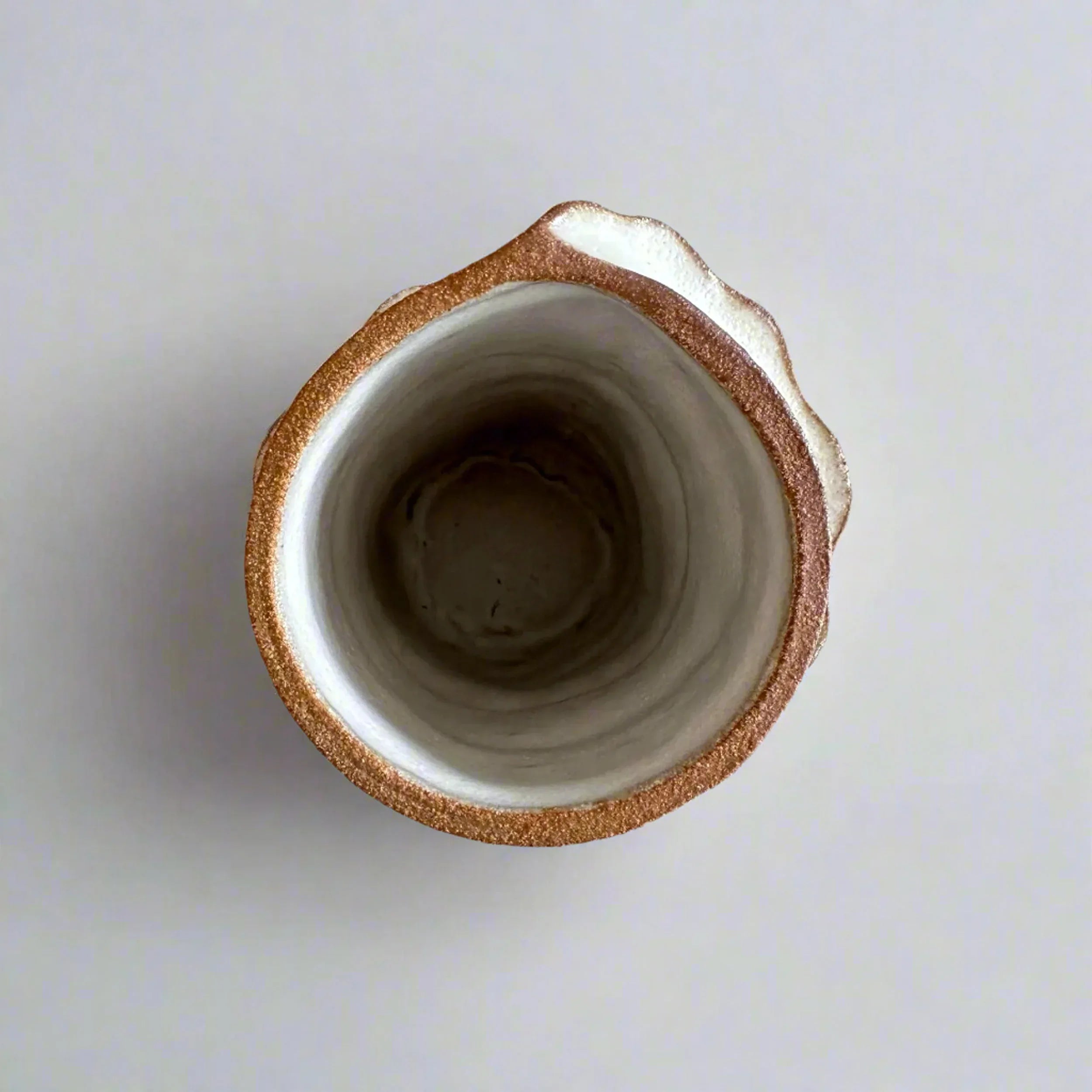 Bronte Tall Spiral Cylindrical Vase - Overhead