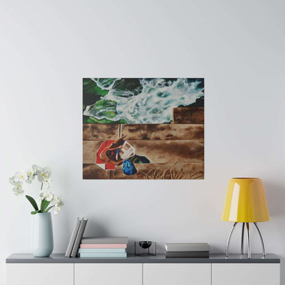 Canvas Art Print - Clovelly Beach - Polly Barton