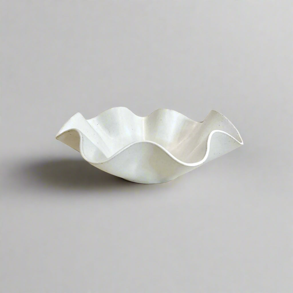 Ceramic Waved Bowl - Medium Size