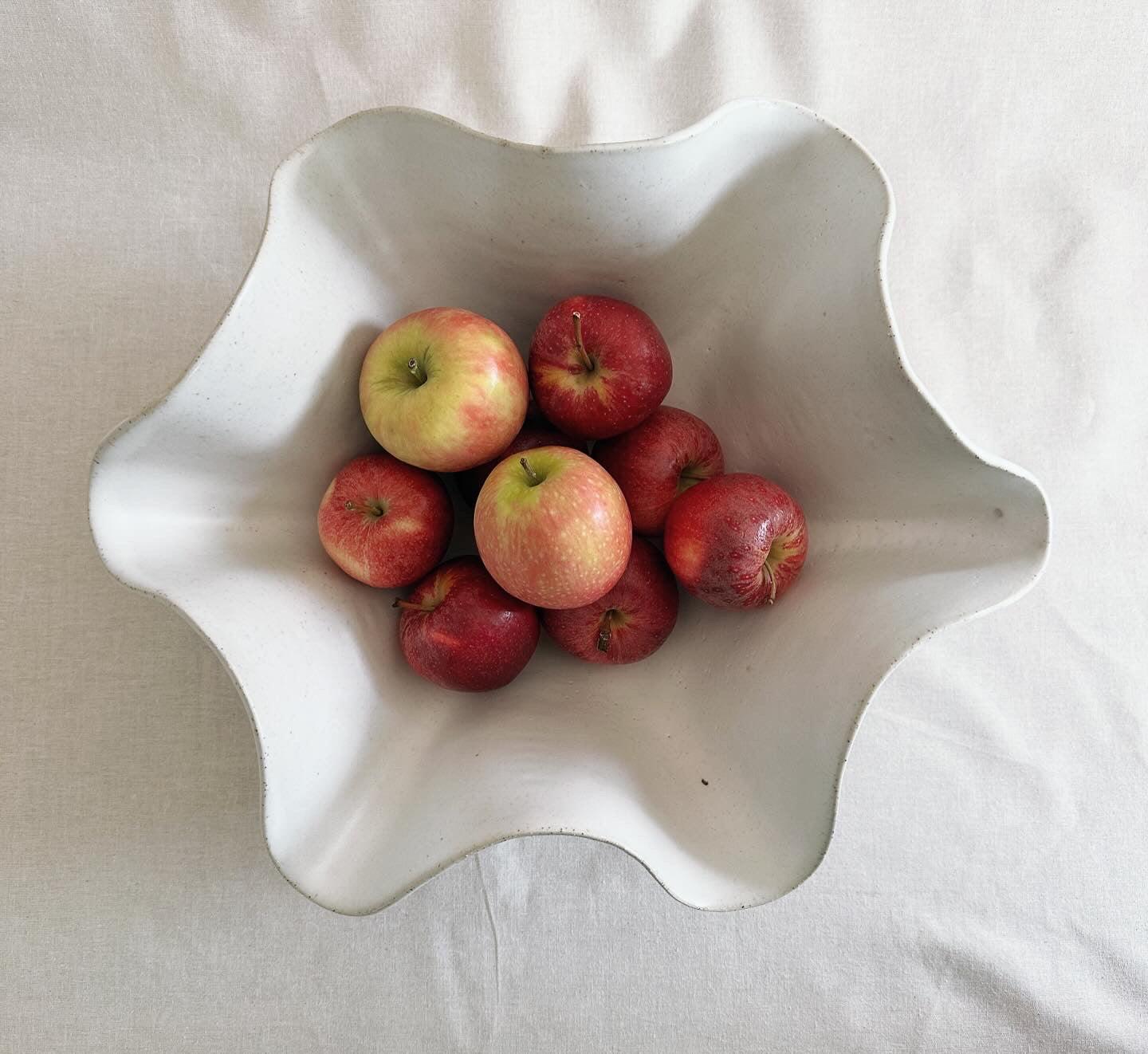 White Ruffle Bowl - Extra Large - Polly Barton