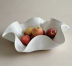 White Ruffle Bowl - Extra Large - Polly Barton