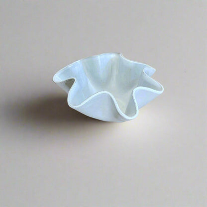 High Sided Wave Bowl - Medium/Small White - Polly Barton