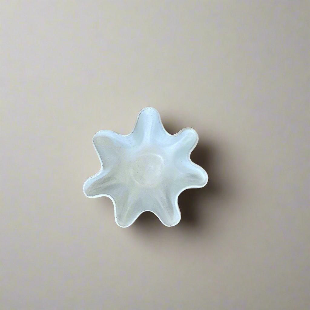 High Sided Wave Bowl - Medium/Small White - Polly Barton