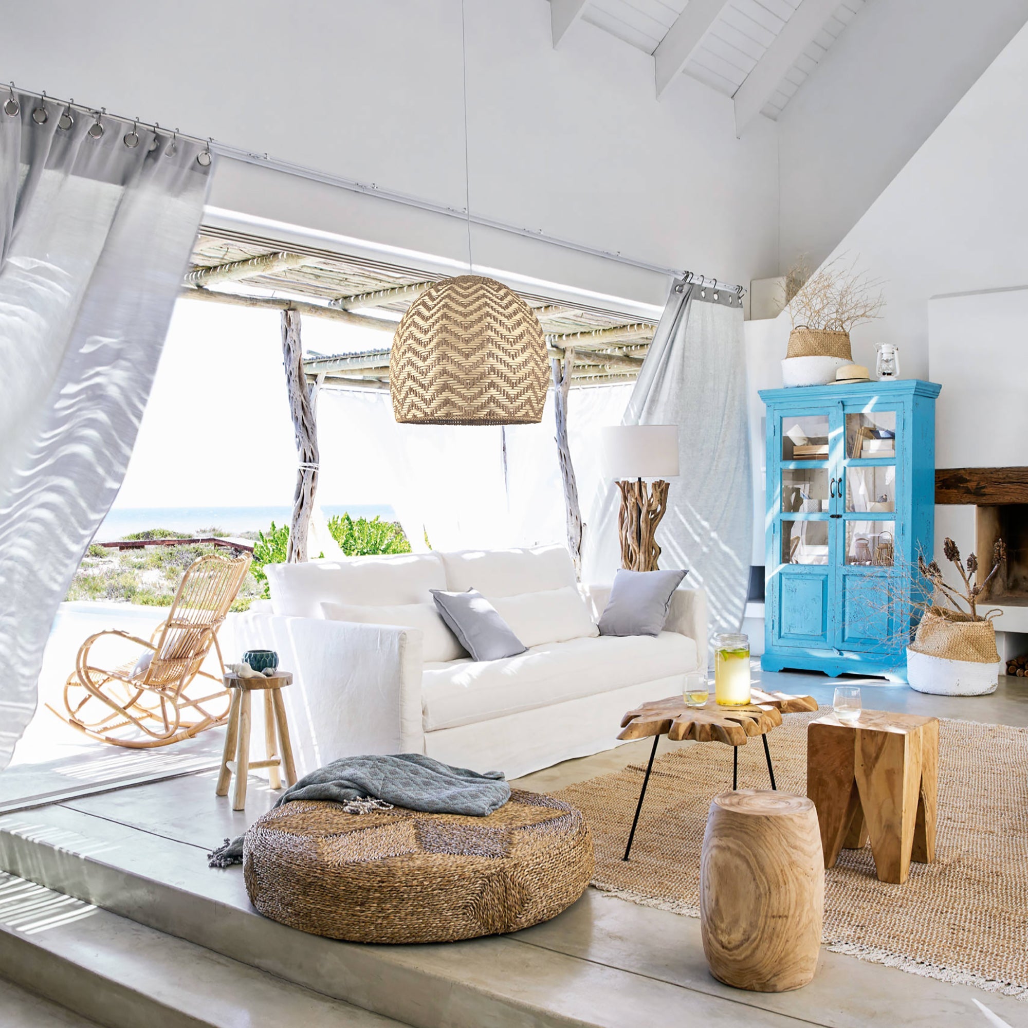 Rattan Cane Pendant Light