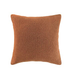 Boucle Teddy Cushion - Rust Colour