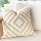 Ramada Tufted Cushion Cover with Diamond Pattern + Insert