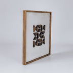 Silhouettes of Elm Square - Ready To Hang Wall Art - 62x62cm