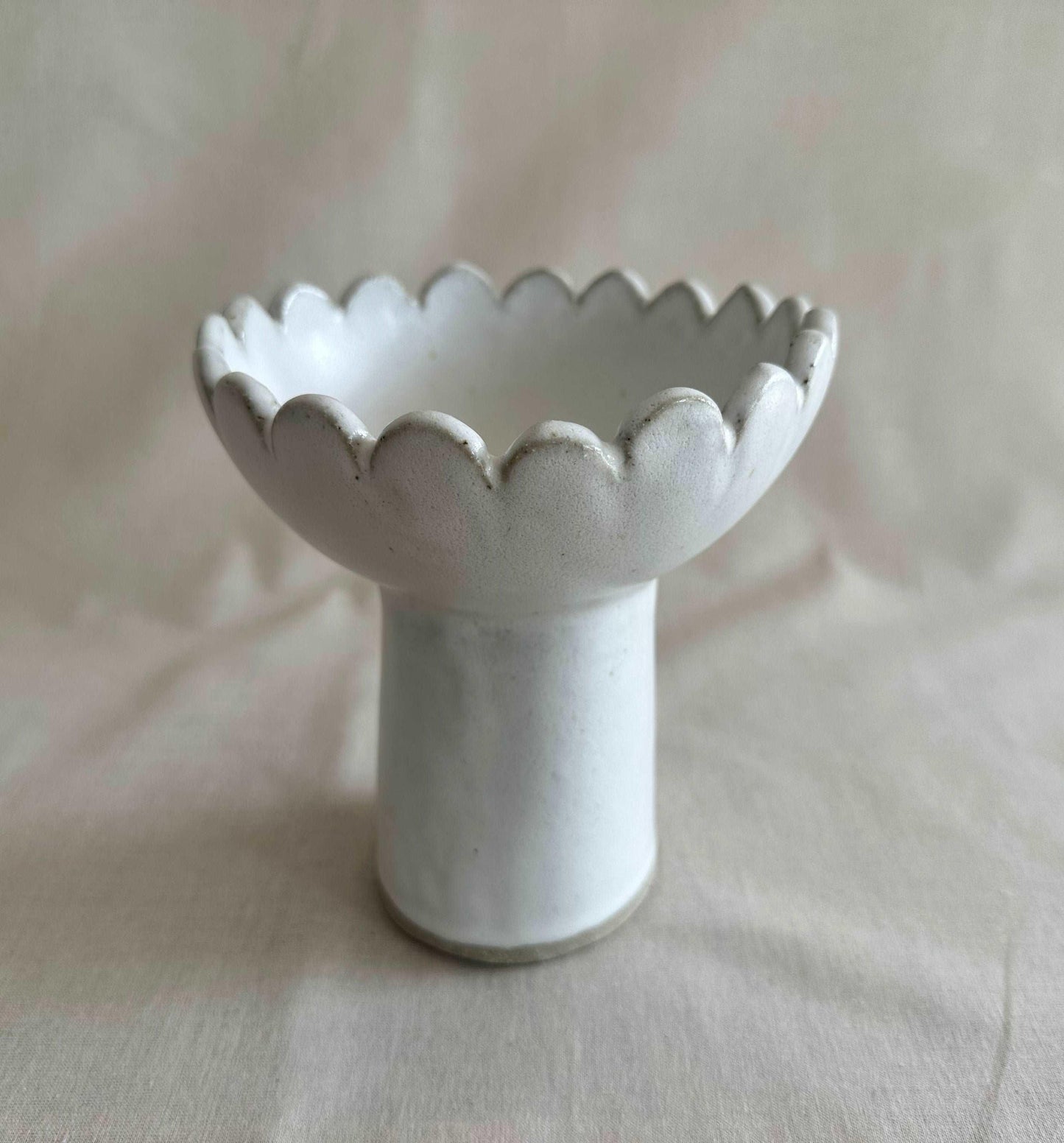 Scalloped Pedestal Bowl - Large - Polly Barton