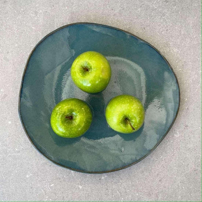 Rockpool Large Turquoise Platter - Polly Barton