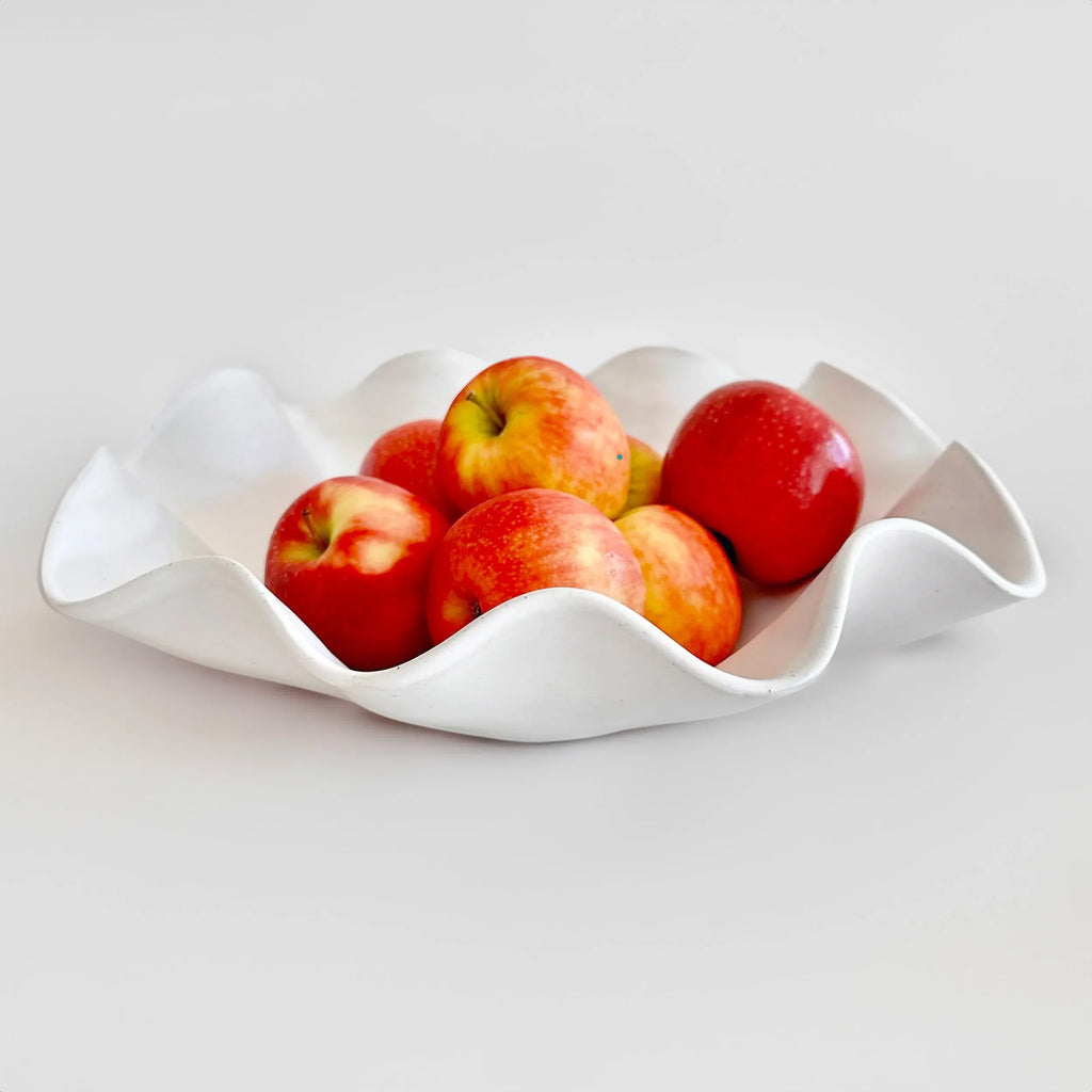 Large White Serving Bowl - Wave Tableware