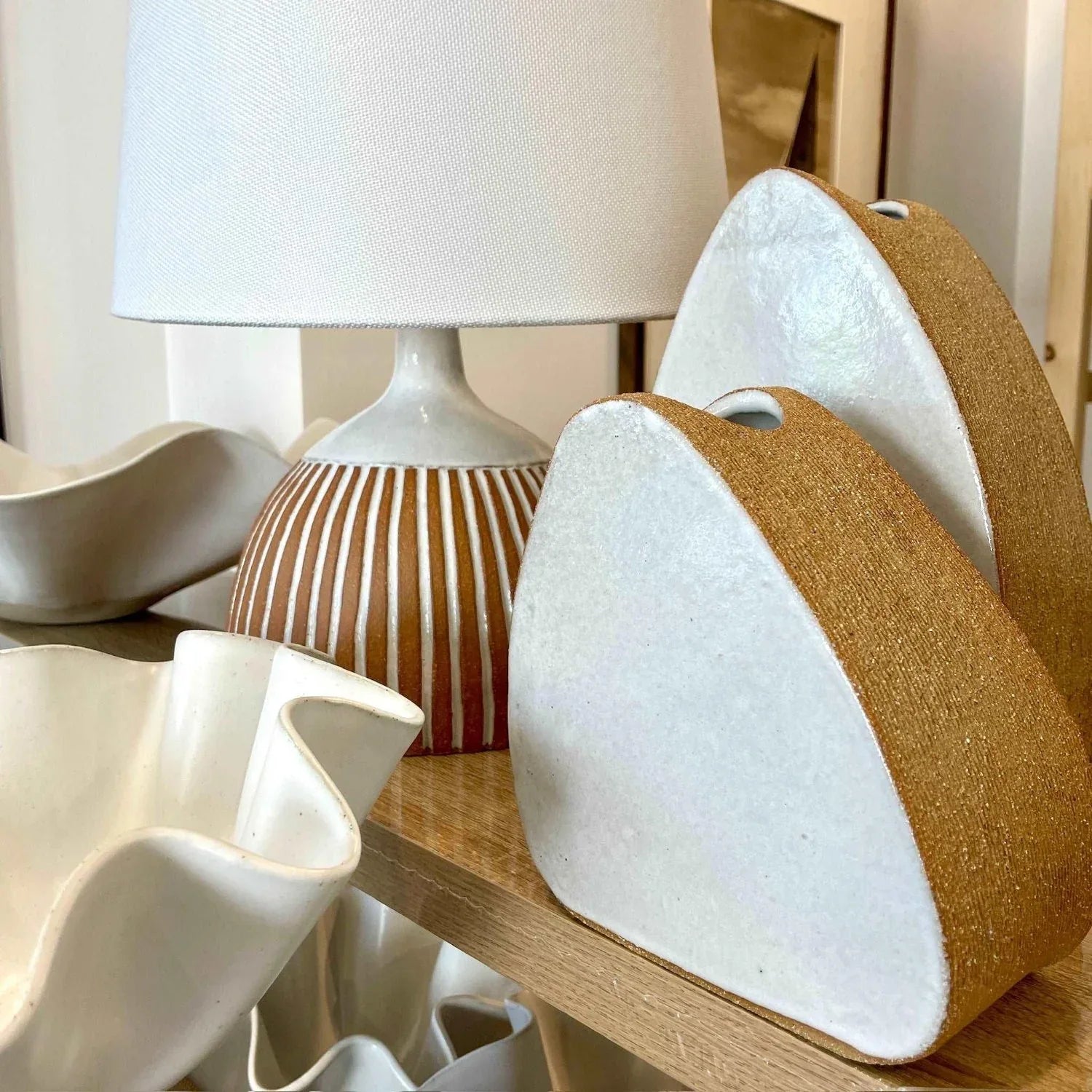 Pebble Vase Collection & Bronte Lamp