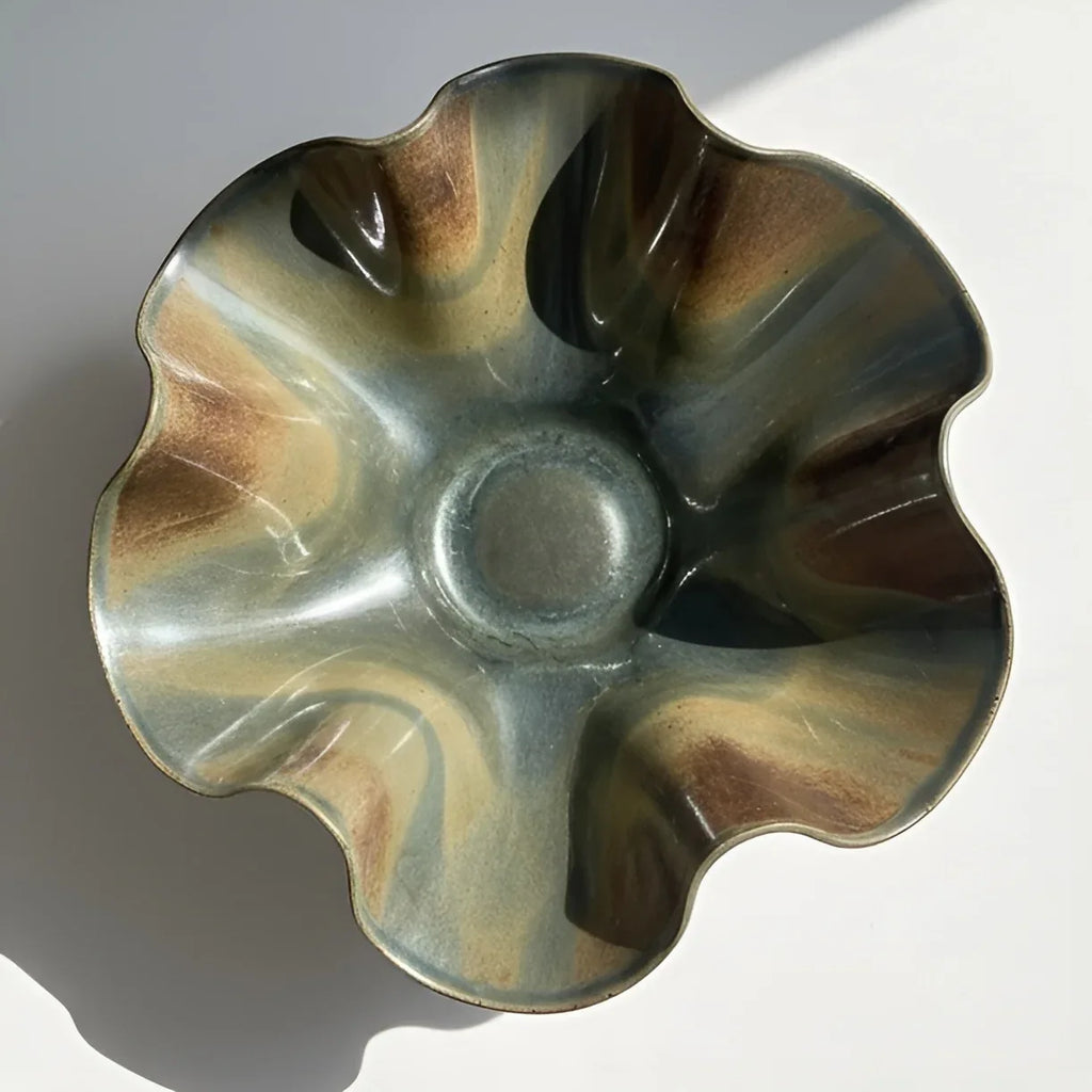 Rockpool Dark Ceramic Oversized Wave Bowl