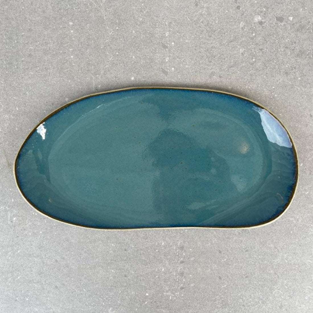 Rockpool Turquoise Long Platter - Polly Barton