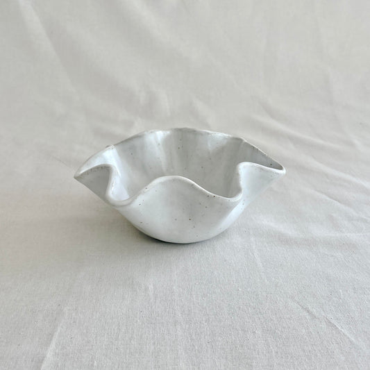 White Wave Bowl - Medium/Small - Snacks