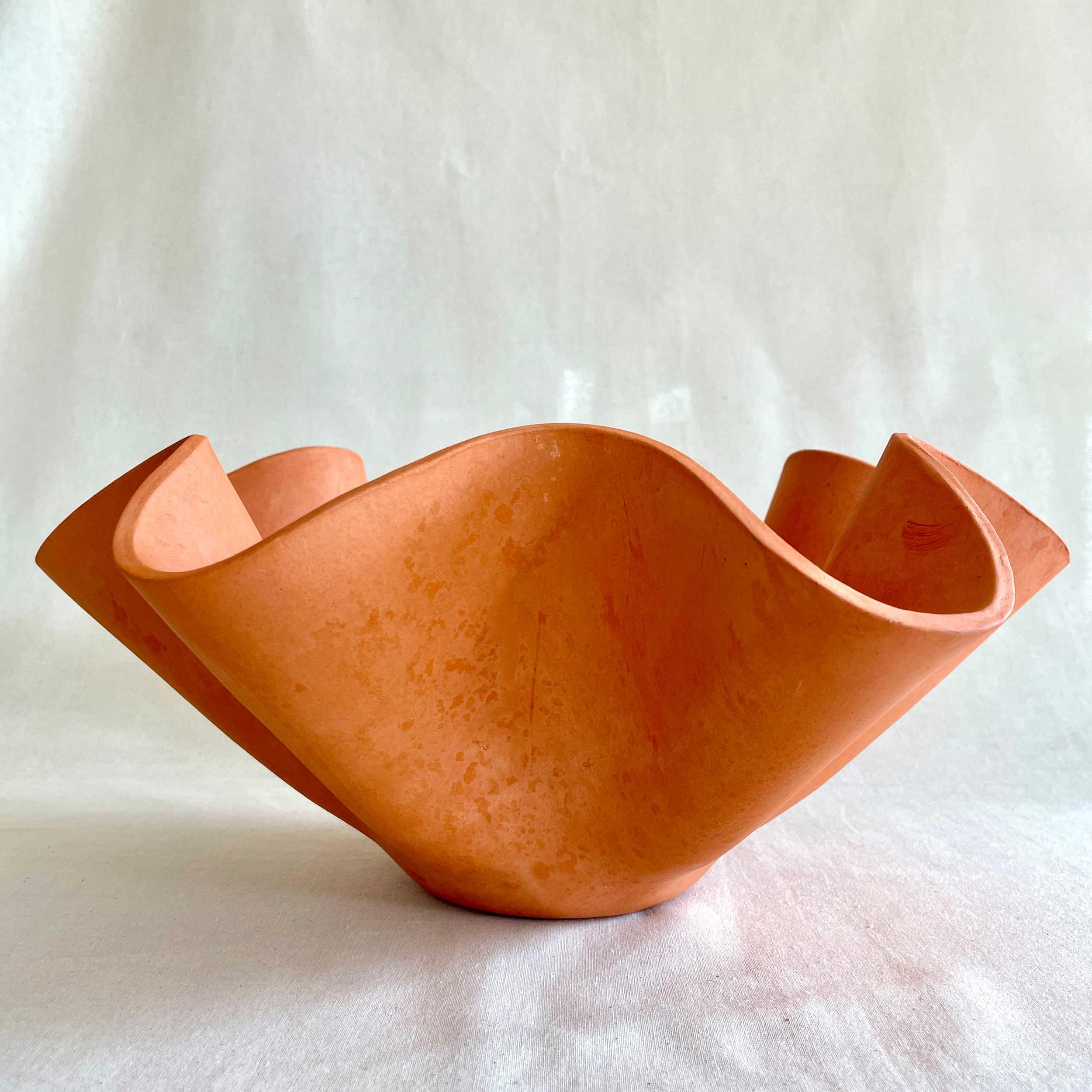 Extra Large Terracotta Wave Bowl
