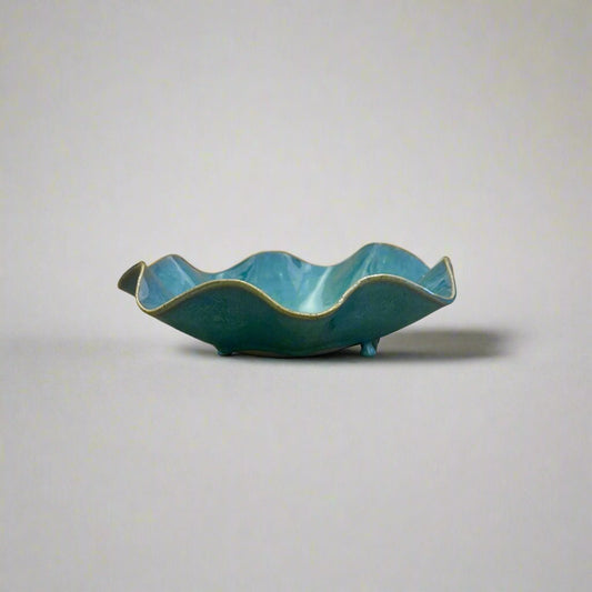 Turquoise Wave Bowl