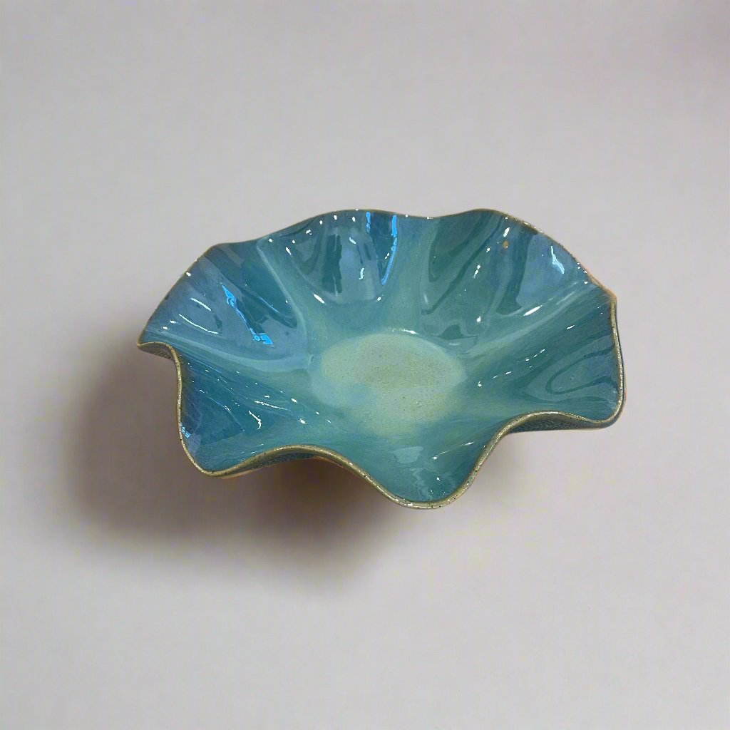 Turquoise Wave Bowl