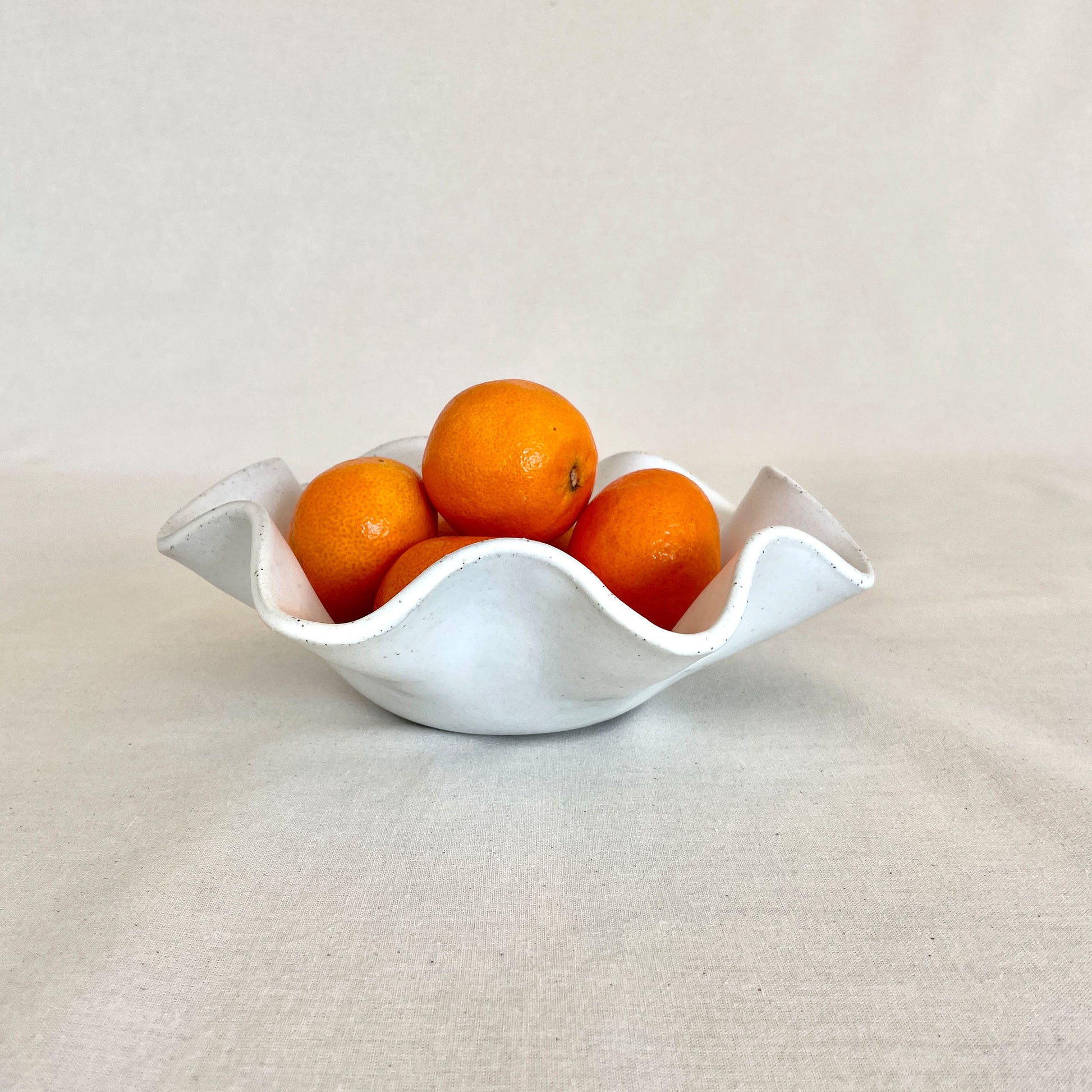 White Fruit Bowl - Medium Size