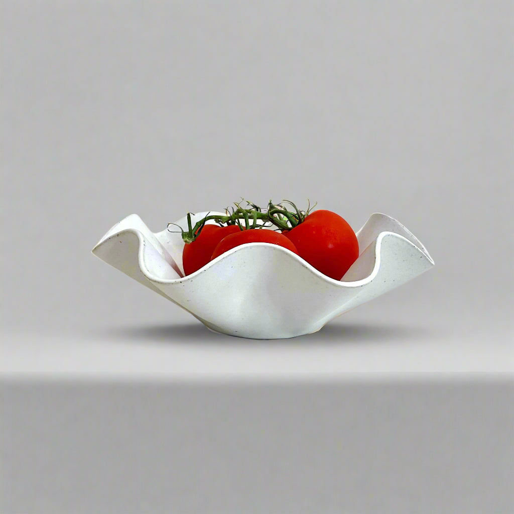 White Fruit Bowl - Medium Size