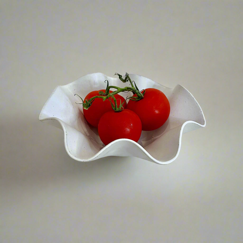 White Snack Bowl - Medium Size