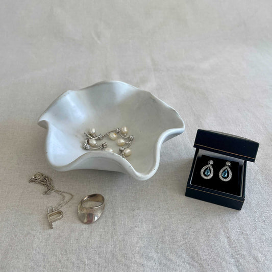 White Ceramic Jewellery Dish