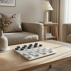 Marble Draughts Checkers Set