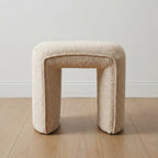 Denver Modern Boucle Stool - Champagne