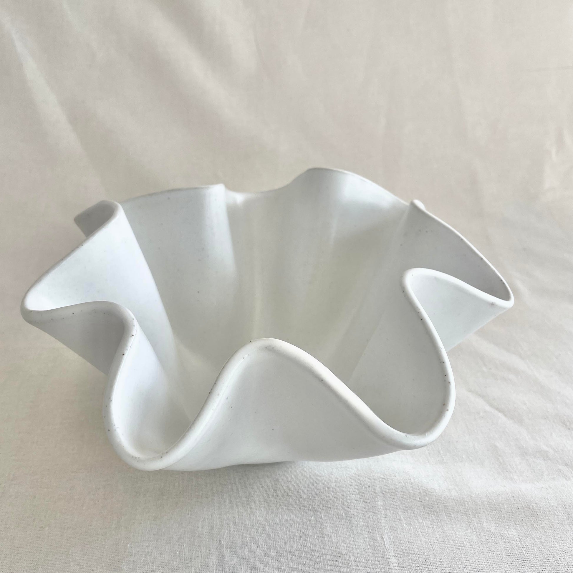 High Sided Wave Bowl - Medium White - Cronulla