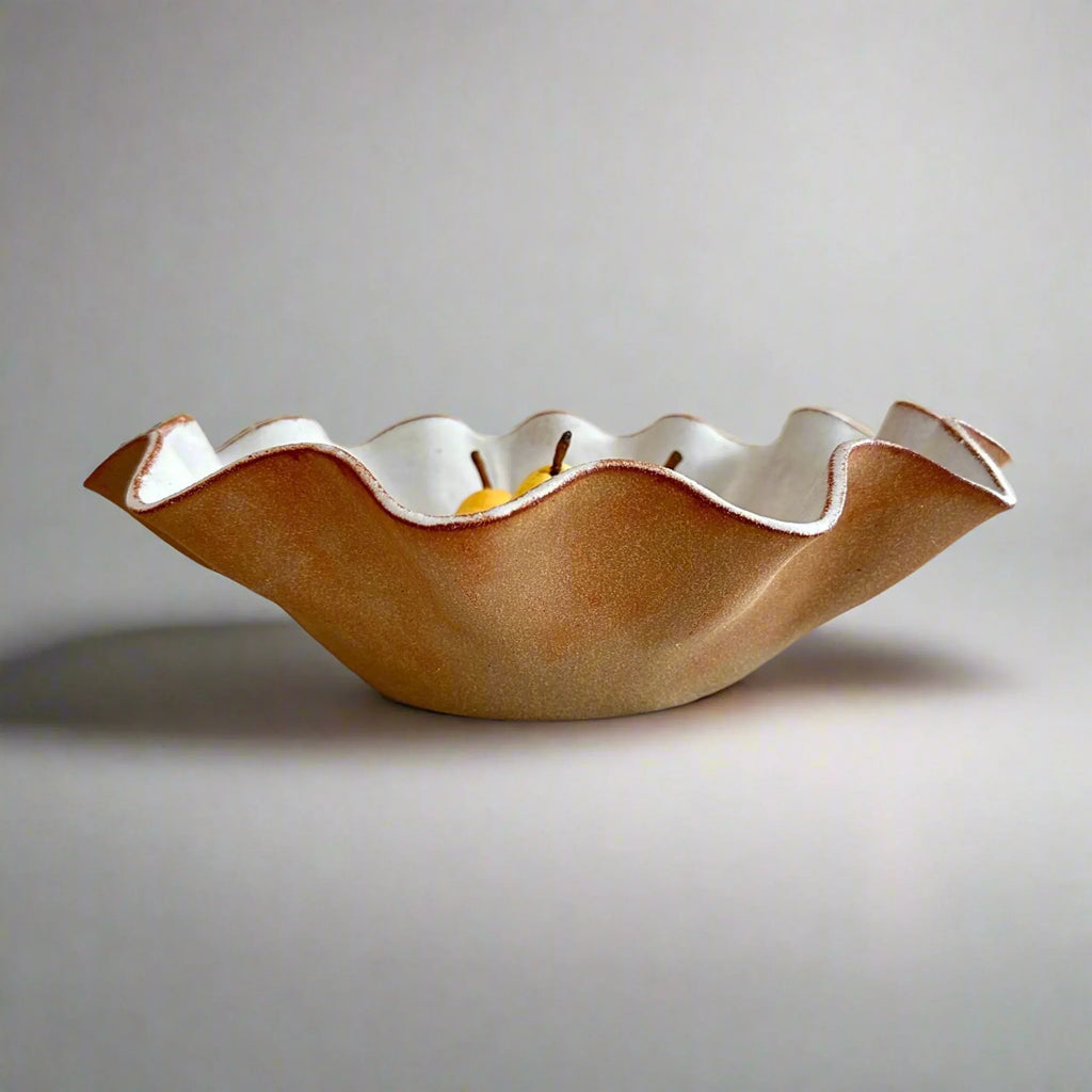 Large Ceramic Bowl - Raw Texture