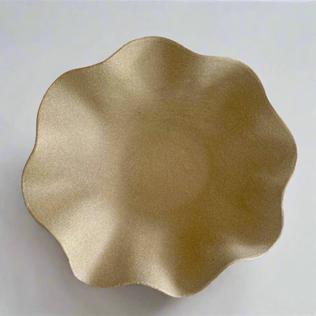 Large Wave Bowl - Clay Ceramic