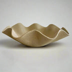 Large Wave Bowl - Chartreuse Colour