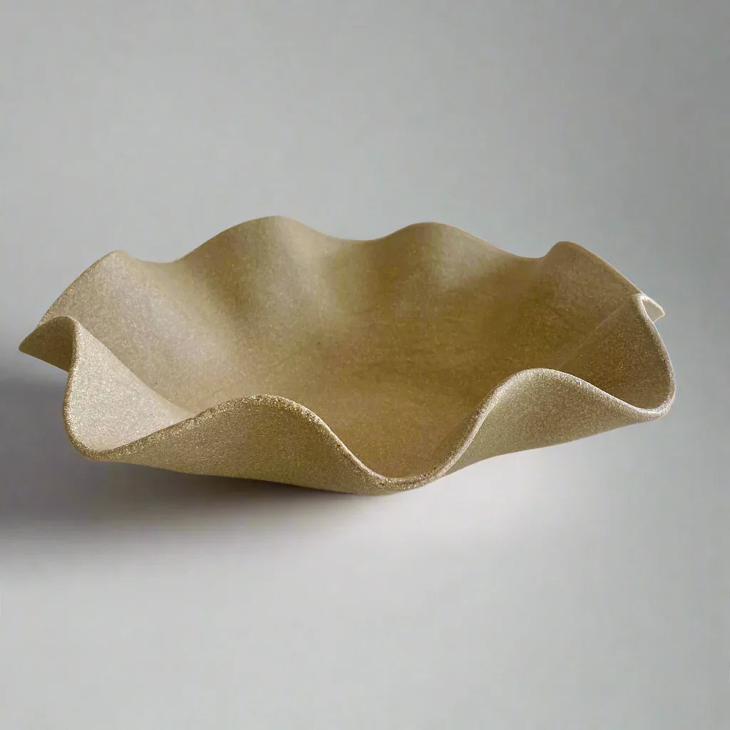 Large Wave Bowl - Sand Colour