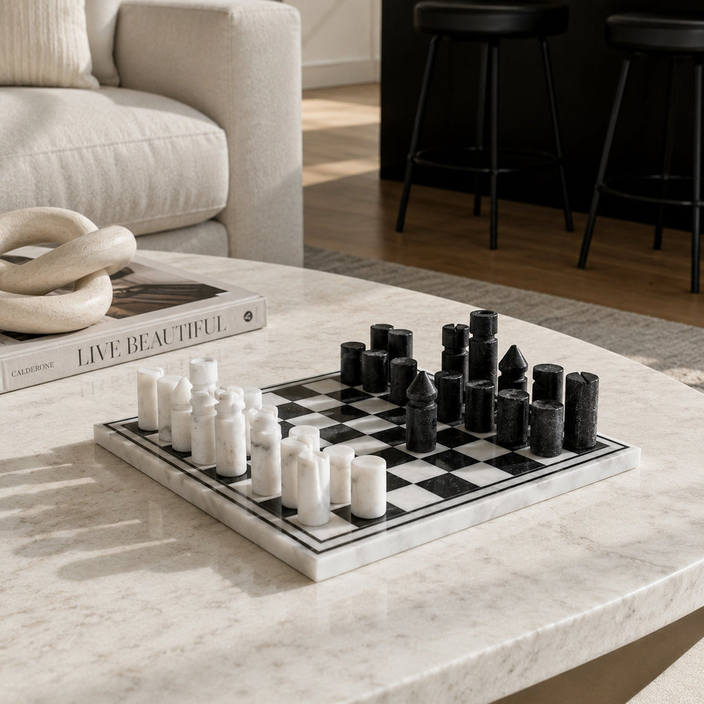 Inlay Marble Chess Set