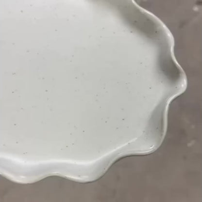 Ceramic Wave Ripple Platter