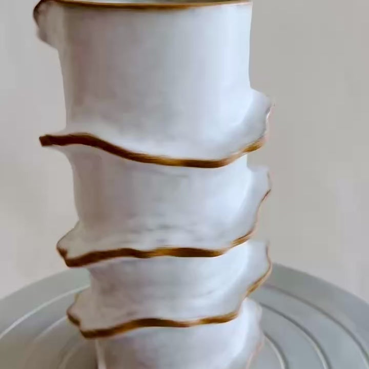 Bronte Tall Spiral Cylindrical Vase