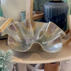 Oversized Statement Wave Bowl - Rockpool
