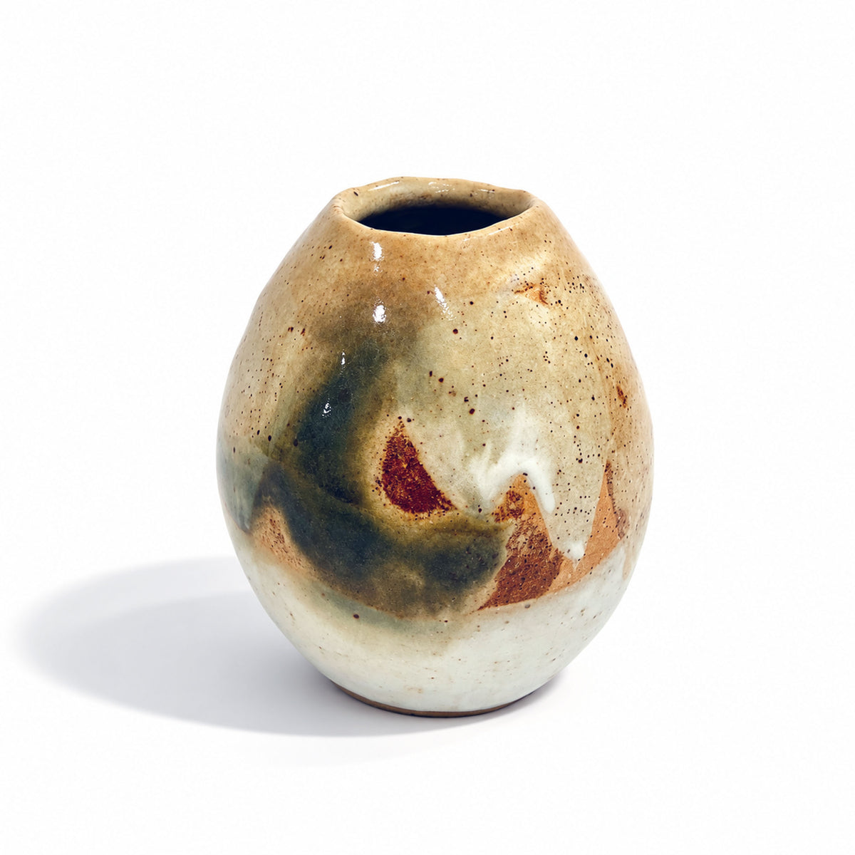 Small Rounded Vases - Organic Glazes