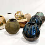 Small Rounded Vases - Organic Glazes