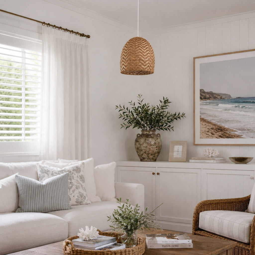 Rattan Cane Pendant Light