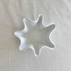 High Sided Wave Bowl - Medium/Small White - Irregular Form